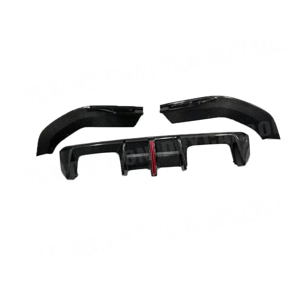 Задний диффузор из сухого углеродного волокна спойлер со светодиодной