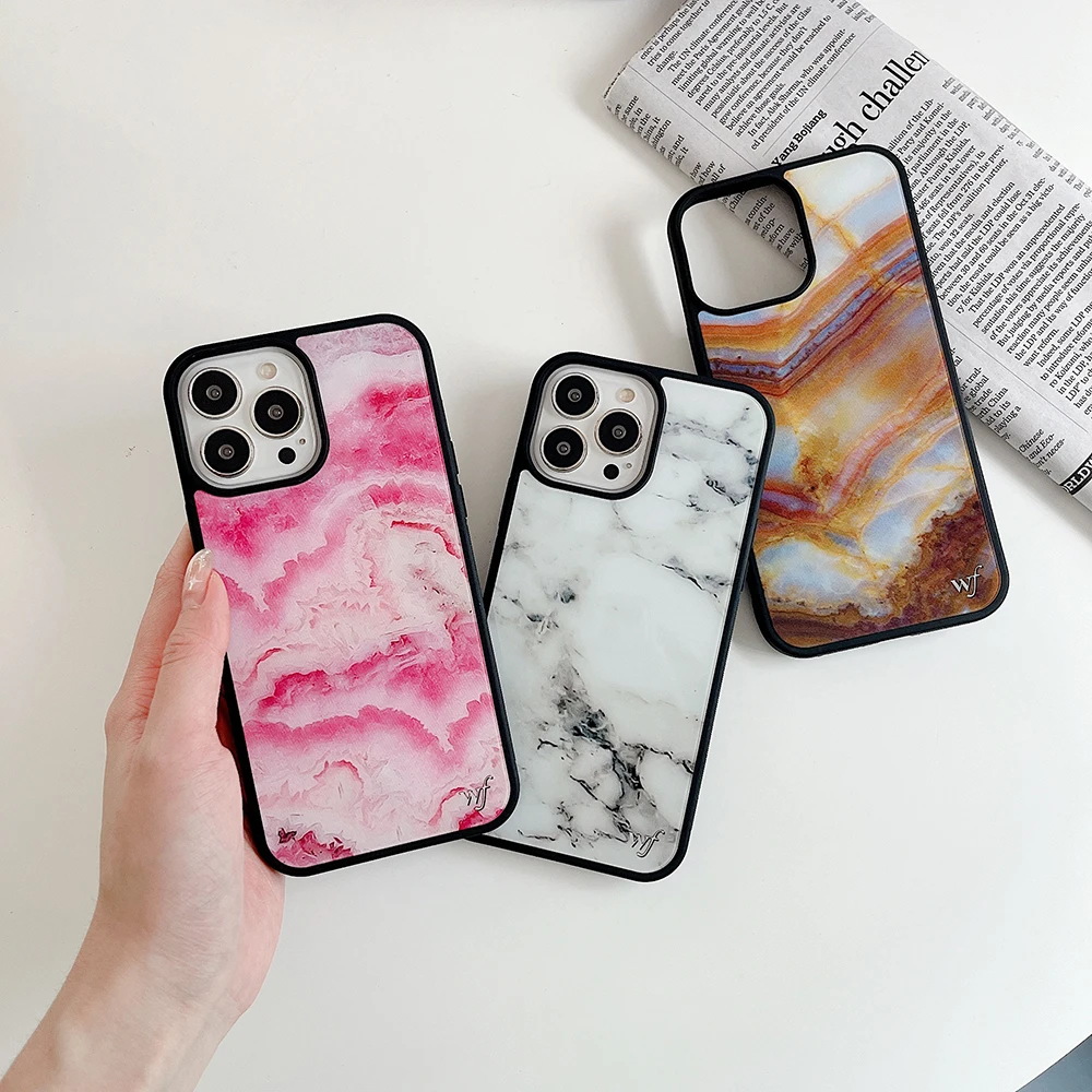 

Korean style Fashion Advanced Marble Phone Cases For iPhone 13 12 11 Pro Max XR XS MAX 8 X 7 SE Lady Girl Anti-drop Soft Cover