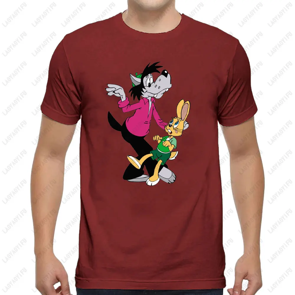 Спортивный костюм Squat Wolf Футболка Nu Pogodi Well Just You Wait Hare с рисунком из мультфильма