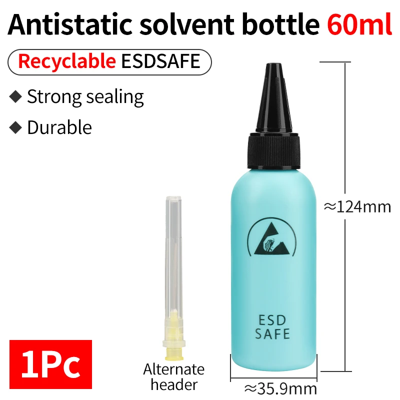 

LUXIANZI бутылка для спирта, дозирующая канифольная мытье, герметичная вода, инструмент для ремонта мобильных телефонов, антистатическая бутылка с растворителем