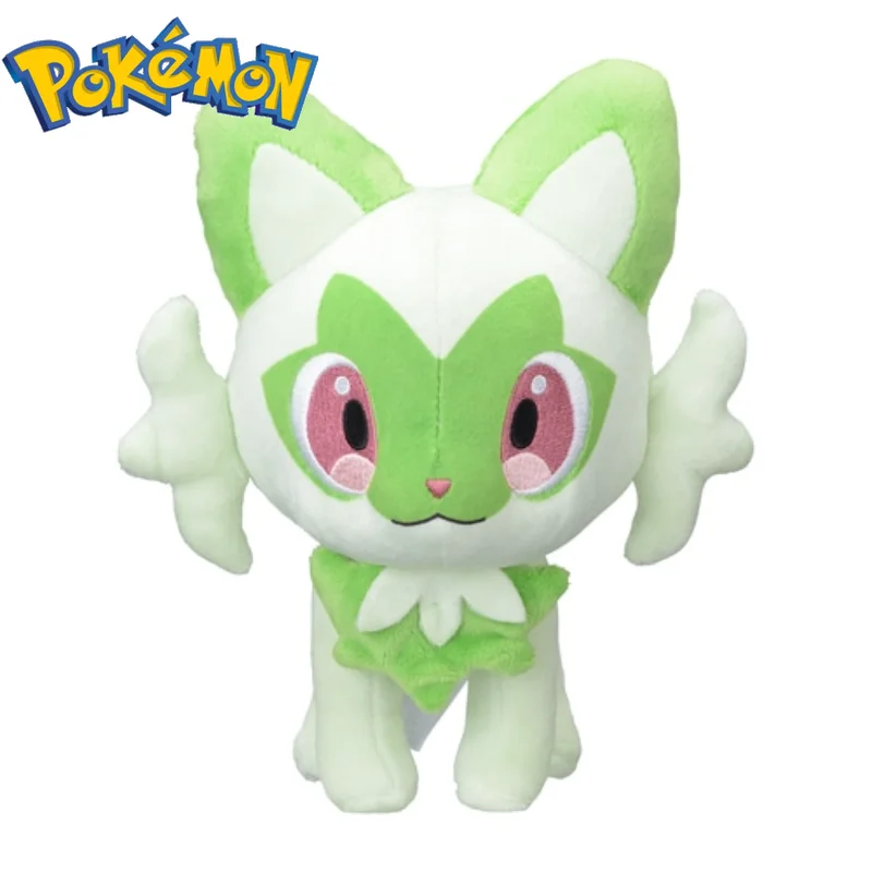 

The Ninth Generation Pokemon Plush Doll Sprigatito Soft Stuffed Pet Elf Toys Christmas Gifts for Kids Pokemon Scarlet and Violet