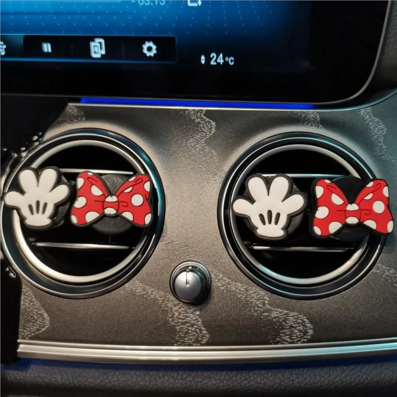 

Car Perfume Clip Cartoon Bowknot Air Freshener Cute Car Vent Fragrance Solid Parfum Wholesale Girl Automobile Accessories