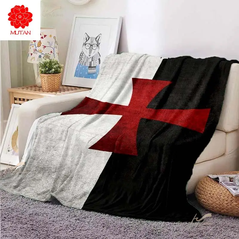 

Плед рыцарский в стиле ретро, однослойное мягкое теплое одеяло для детей и взрослых, украшение для дома