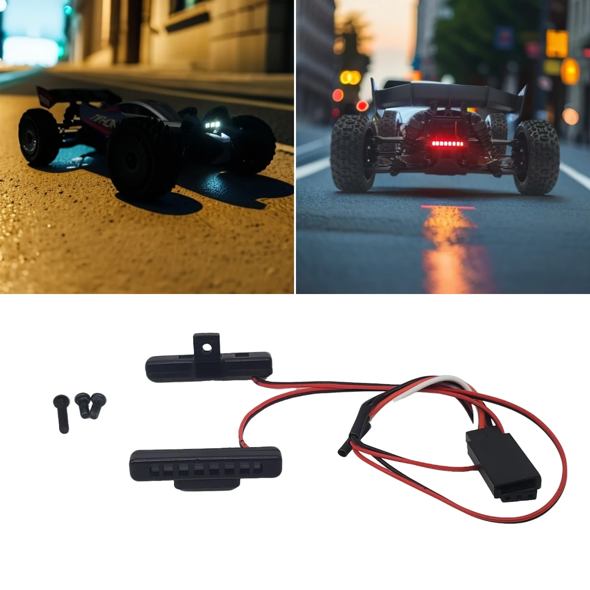 Для 1/18 ARRMA ARA2106 TYPHON GROM Малая шкала RTR RC 4WD Внедорожный багги Модель автомобиля LED5V