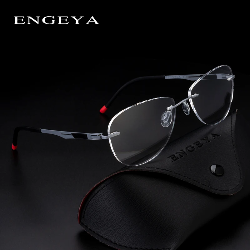 Сверхлегкие и модные безрамочные очки с персонализированным ретро-стилем