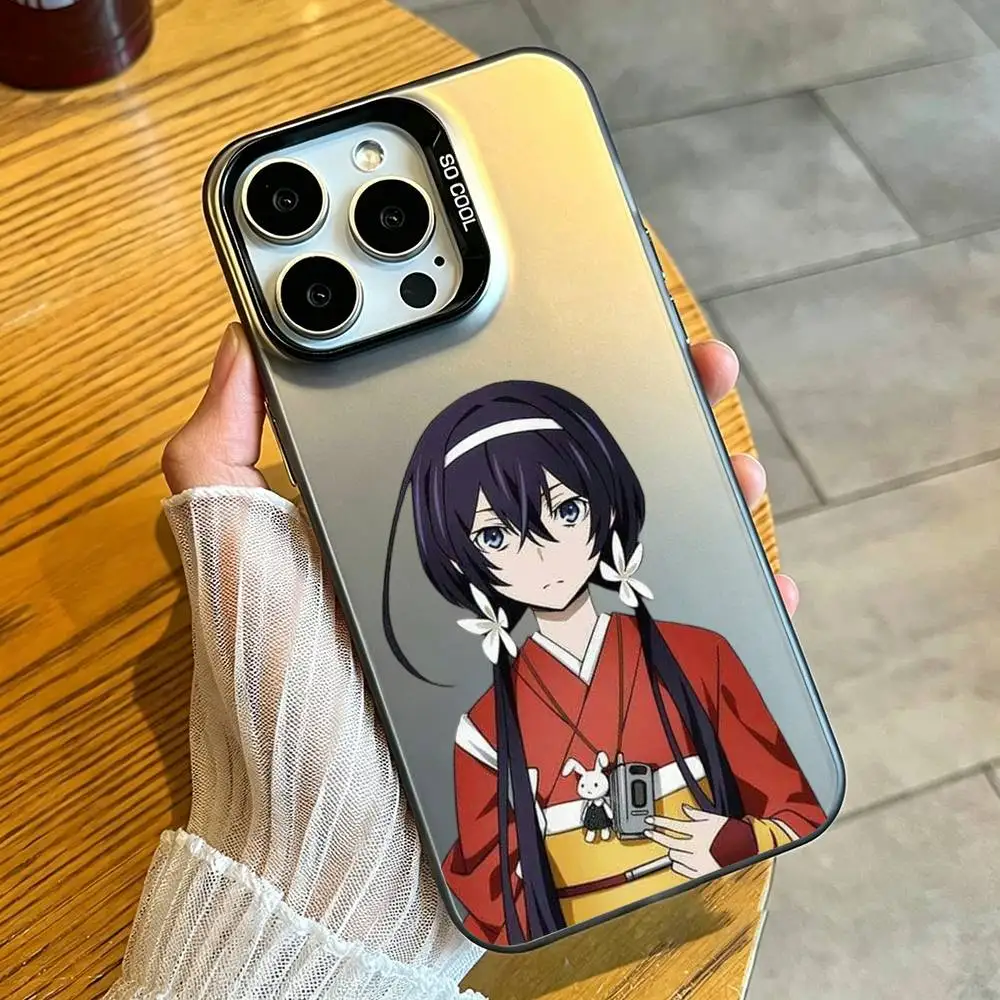 Фото Чехол для телефона Bungo Stray Dogs Kyoka Izumi для iPhone 17, 16, 15, 14, 13, 12, 11 Plus, Pro Max, XS, серебристого цвета. №2