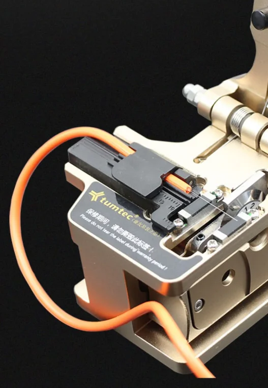 Metal Body Tumtec A9 High Precision Fiber Cleaver 3 in 1 holder fiber cutting knife Tool 48000 times Lifetime warranty