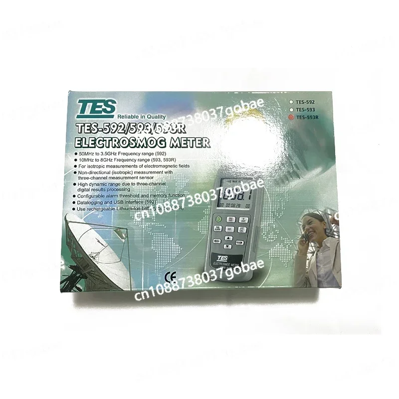 % Детектор электромагнитного излучения TES-593R TES593R Измеритель ЭДС Трехосный