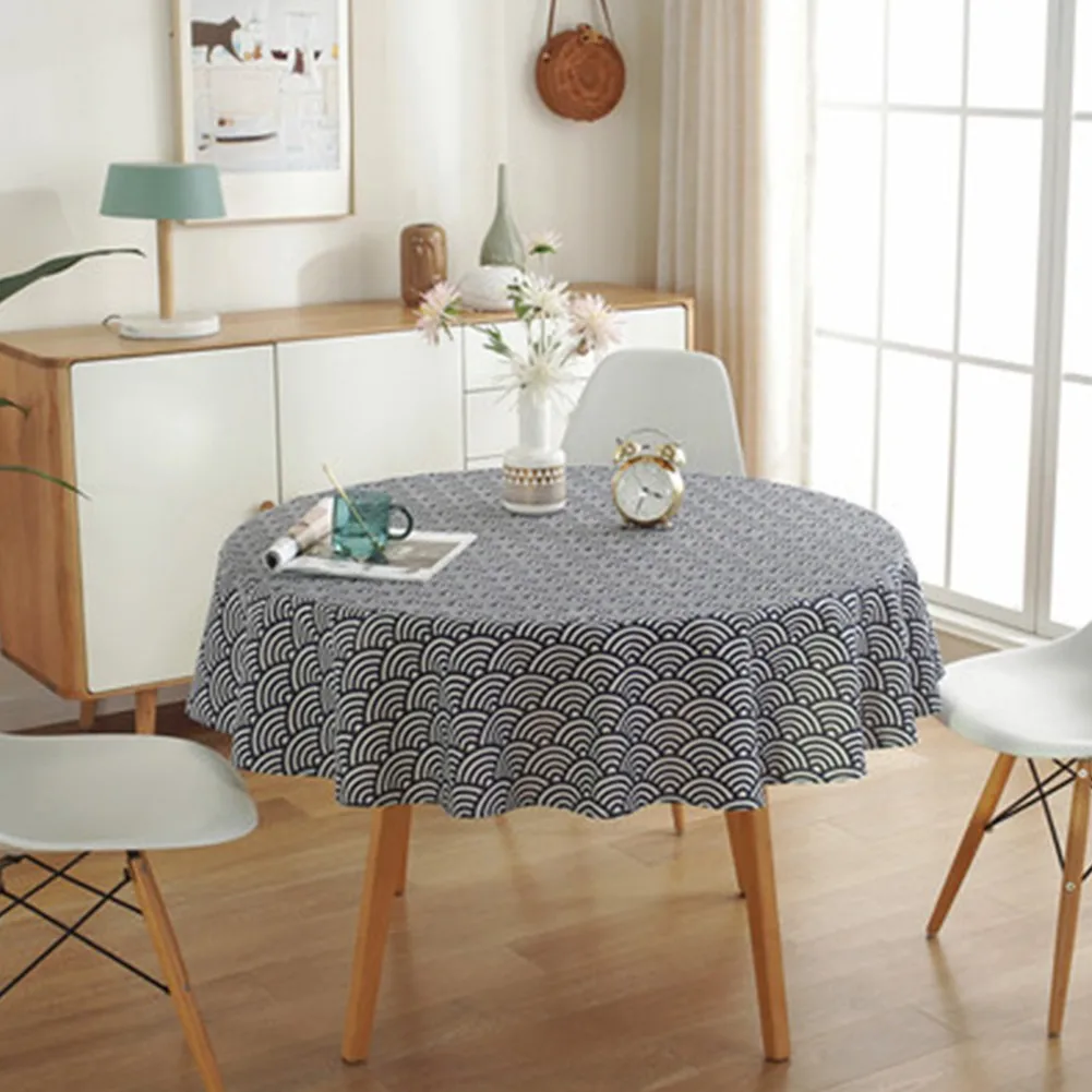 

Круглая скатерть 100/120/150 см, декоративная фоновая скатерть для двора, сада, кухни, ресторана, украшение для дома