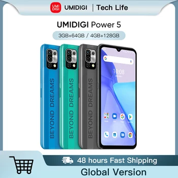 Global Version UMIDIGI Power 5 New 2022 Smartphone 6.53'' Full Screen Android 11 Helio G25 16MP AI Triple Camera 6150mAh Phone 1