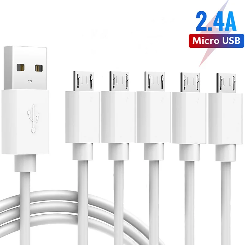 

5PCS/lot Micro USB Cable Fast Charging Data Sync USB Charger Cable Cord For Samsung S6 S7 Edge Xiaomi Redmi Tablets Phone Cables