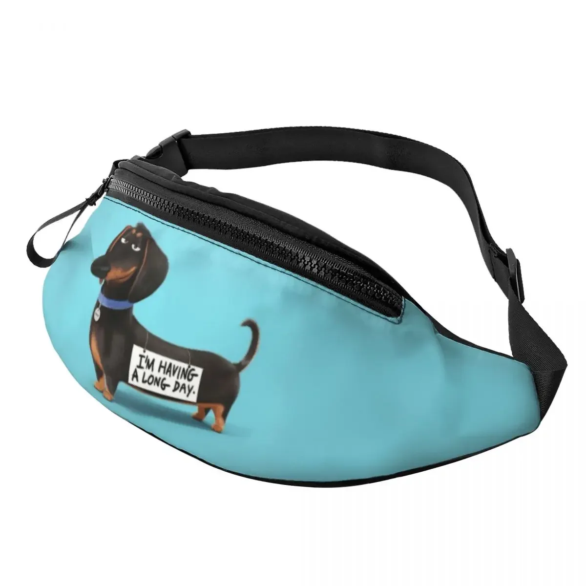 

Kawaii Dachshund Fanny Pack for Women Men Fashion Wiener Badger Sausage Dog Crossbody Waist Bag Traveling Phone Money Pouch