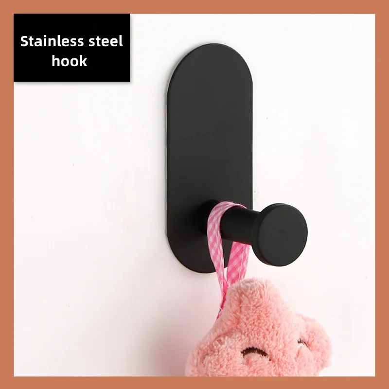 Крючок из нержавеющей стали для ванной и кухни крепкий крючок с сильным клеем