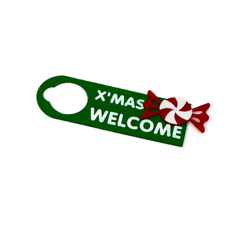 

Handle Christmas Decor Letter Lovely ROOM DOOR HANGERS Colorful DIY Accessory For HOTEL MOTEL Christmas House Number