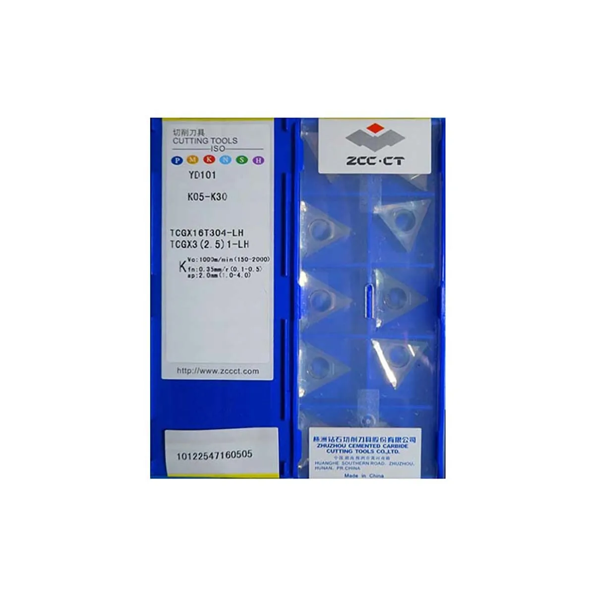 

ZCC CT 100% Original TCGX TCGX16 TCGX16T3 TCGX16T304 LH YD101 Carbide Turning Inserts