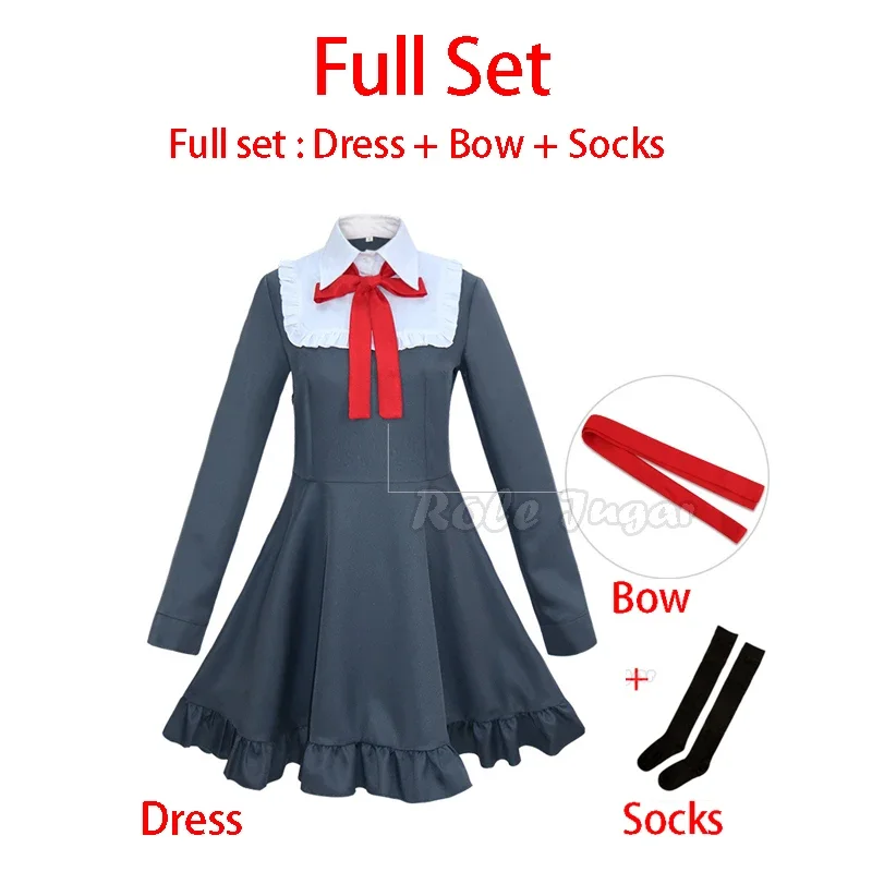 Фото 3 шт. Danganronpa Another Episode: Ultra Despair Monaca Towa женское платье косплей аниме Monaka Monaca Towa Dress-up C138K21 №4