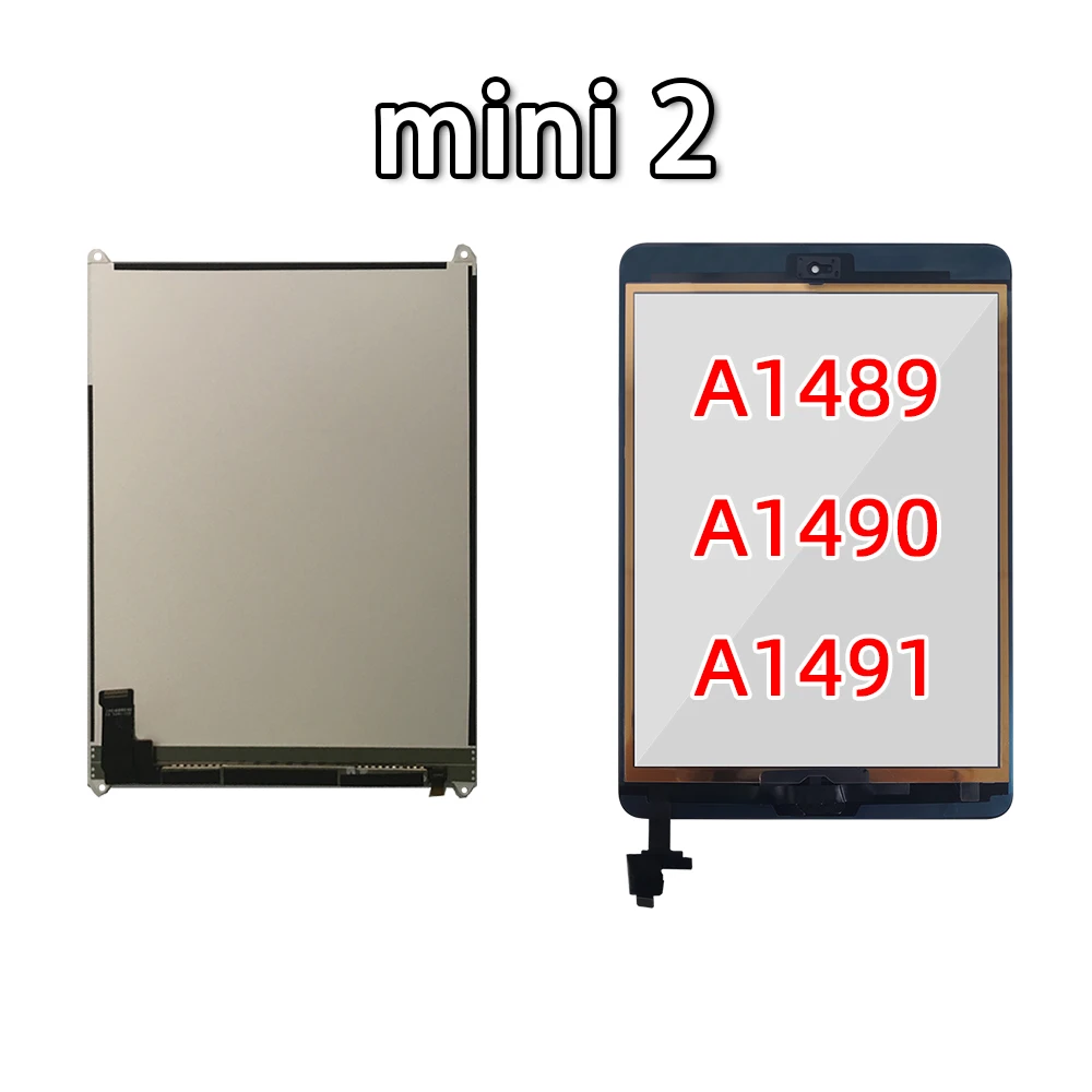 ЖК-дисплей и сенсорный экран протестирован для iPad Mini 1 Mini2 Mini3 A1432 A1454 A1455 A1489 A1490 A1491