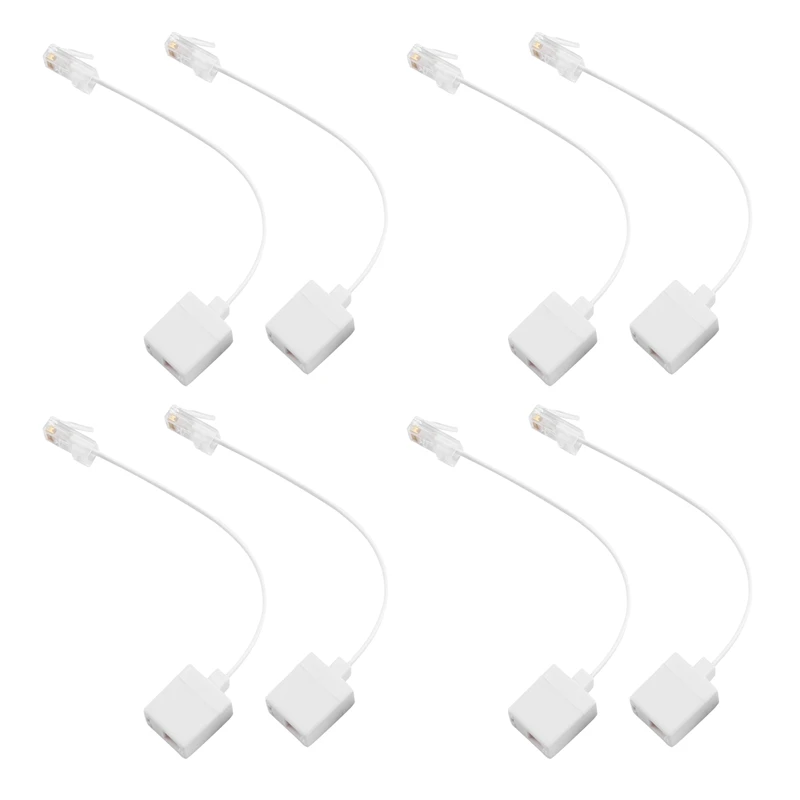 

8 Socket 8P4C / RJ45 Male RJ11 6P4C To Female M / F Adapter Telephone Ethernet