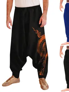 Source Cotton Harem Pants trouser Hindu Ropa Wholesale sarouel Vetement  Pantalon Falda Alibaba Trousers on malibabacom