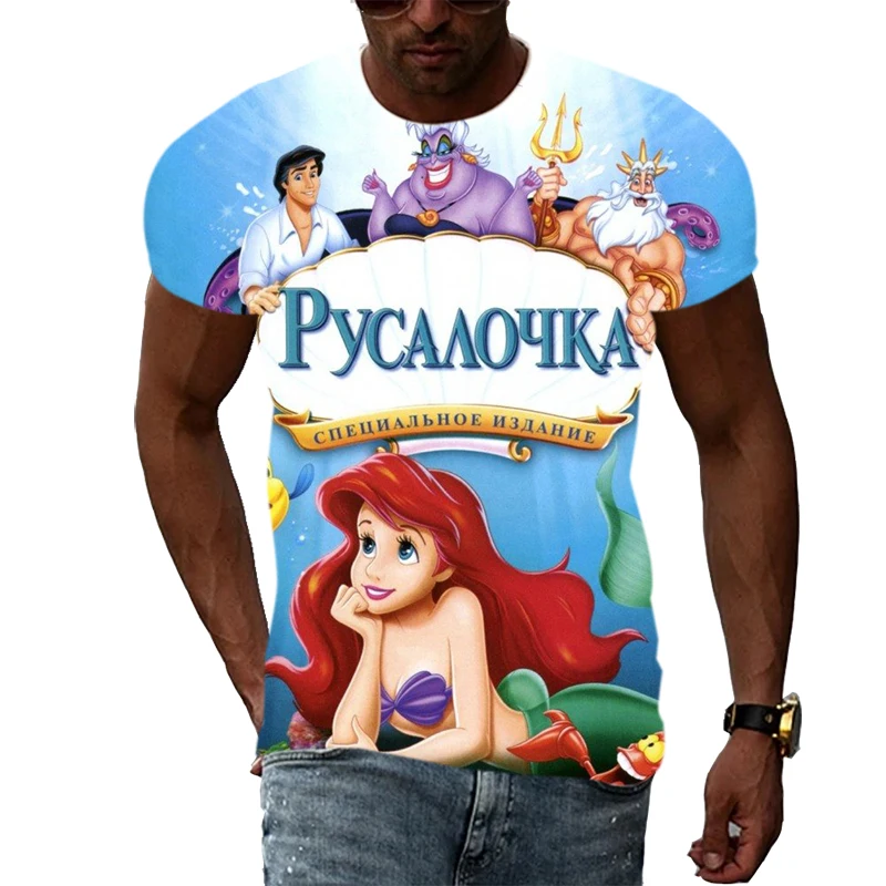 

Summer Disney 3D Print Mickey Mouse Men T shirt Minnie Cartoon Tops Cute Kawaii Casual Oversized Women Children T-shirts