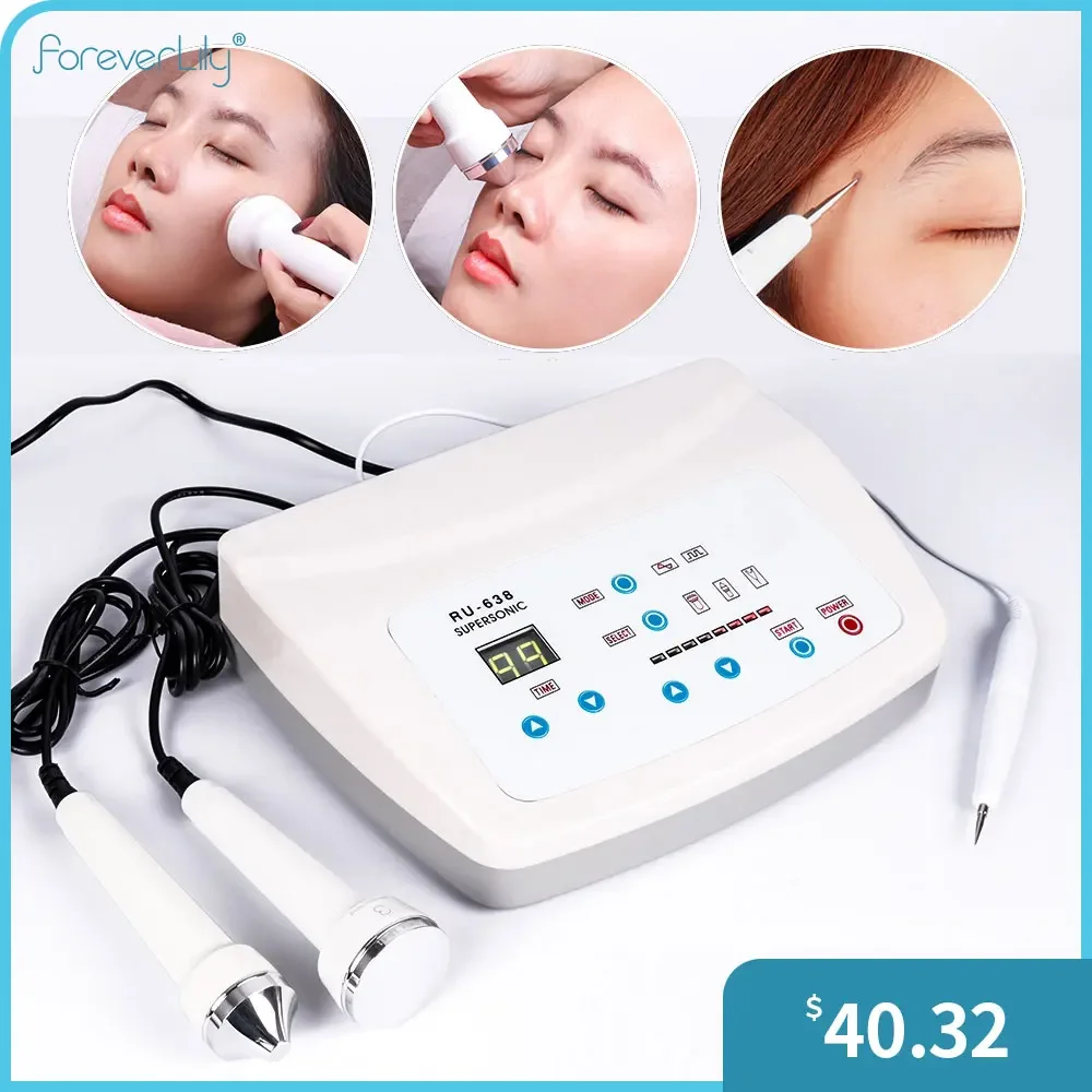 

3 In 1 Ultrasonic Facial Beauty Machine Micro Plasma Pen Freckle Spot Removal Anti Aging Skin Lifting Ultrasound Face Massager