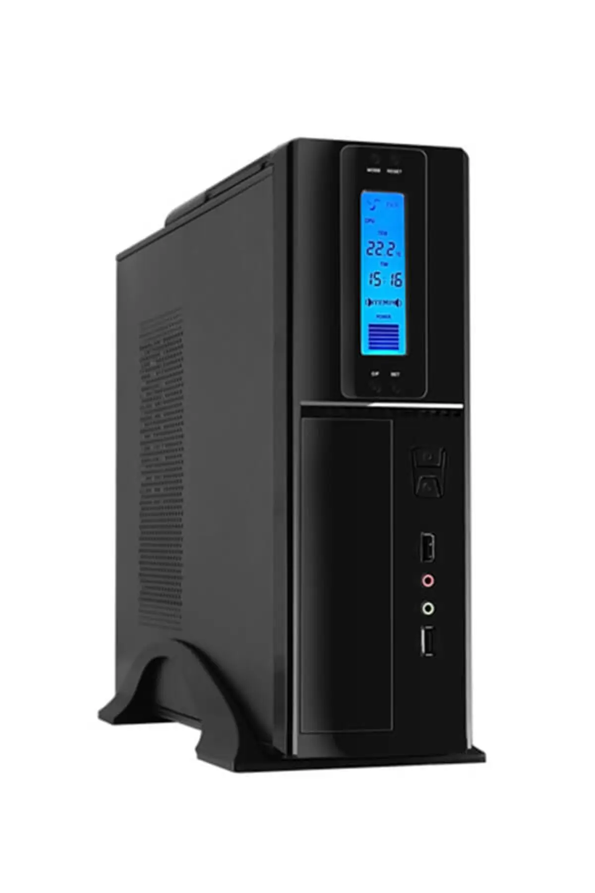 

Fc-s6040b Usb 300w Slim Micro Atx Computer Case With Digital Display