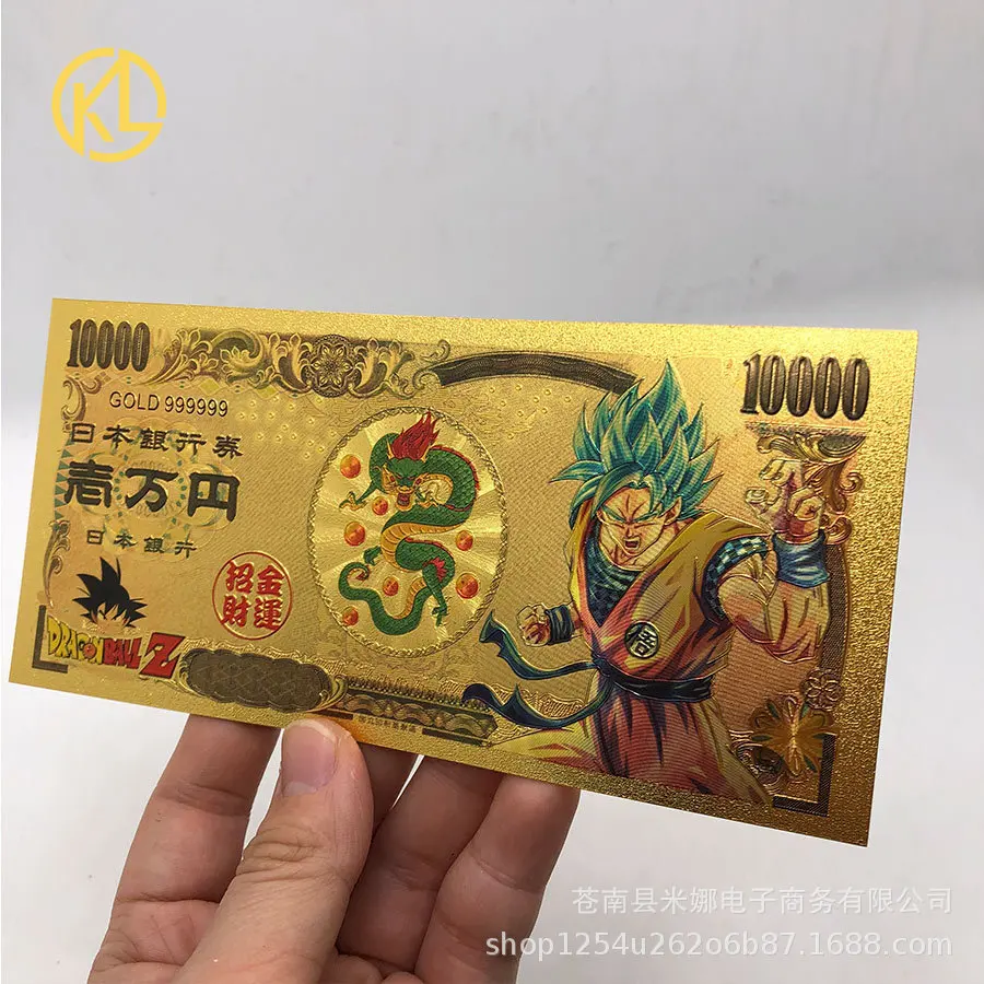 

Japanese Cartoon Anime Dragon Ball Series Gold Foil Coin Toys Goku Figures Plastic Coin Collection Coin Christmas Birthday Gifts