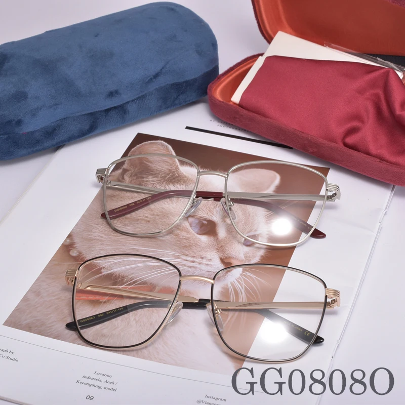 

Metal optical glasses women men glasses frame GG0808O Prescription Eyewear frame for women men