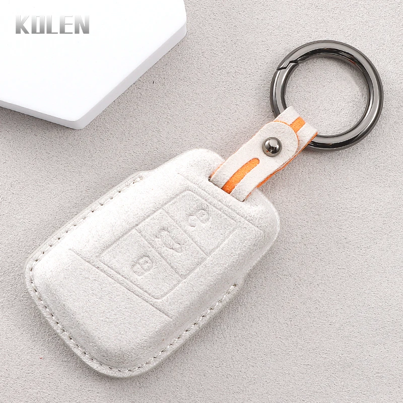 

Кожаный Автомобильный Брелок С Дистанционным Управлением Для VW Volkswagen Passat B8 Magotan Skoda Superb A7 Kodiaq - Автоакс...