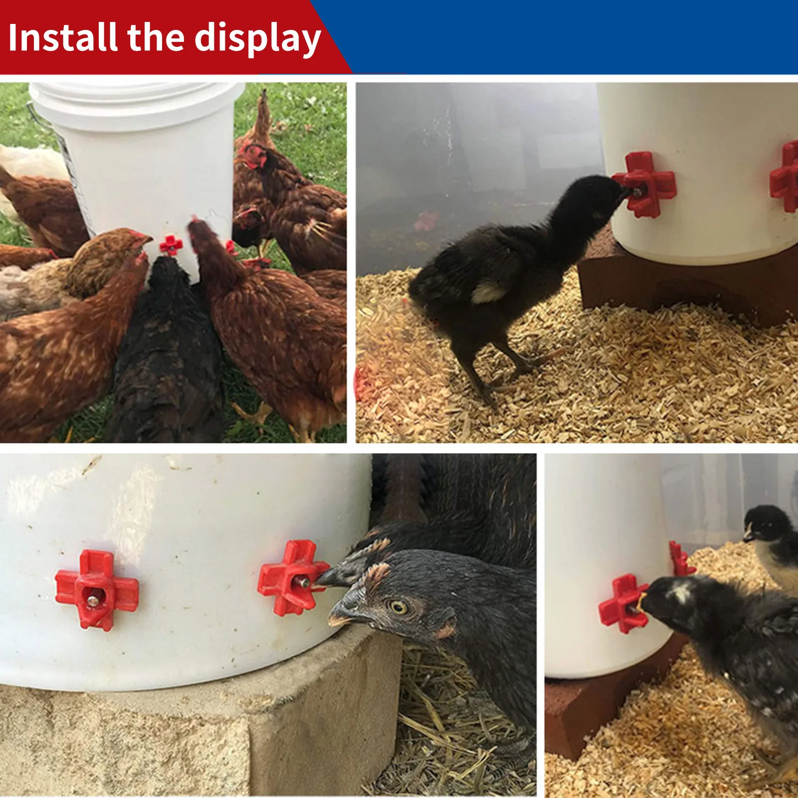 10 шт. автоматическая поилка для птиц на ферму |