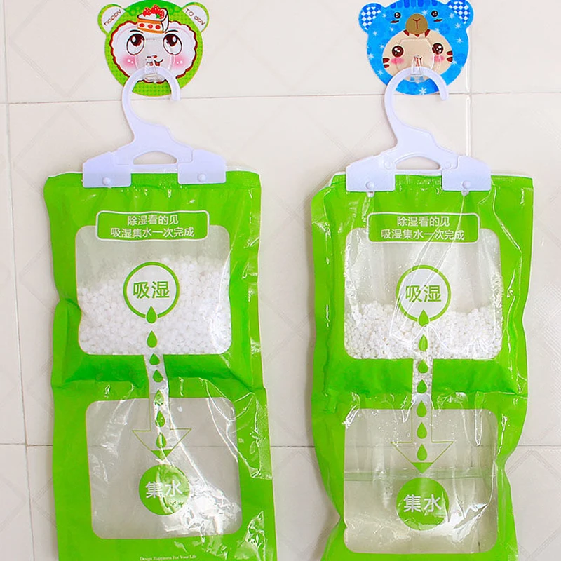 

1pc Hanging Wardrobe Hanging Moisture Bag Anti-Mold Desiccant Bags Closet Cabinet Wardrobe Dehumidifier Drying Agent Hygroscopic