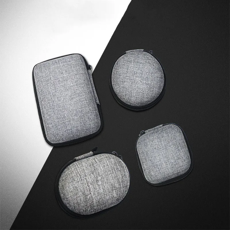 1/2 шт. портативный жесткий чехол для наушников