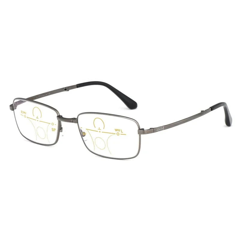 Деловая оправа для очков из чистого титана Мужская Складная портативная при