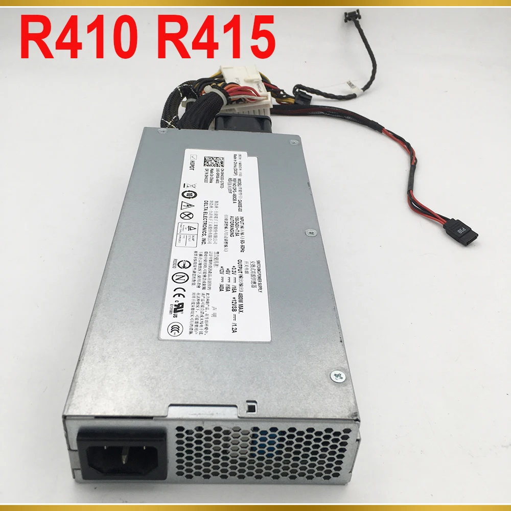 Для DELL R410 R415, блок питания для сервера, Φ 0H410J H410J 480W