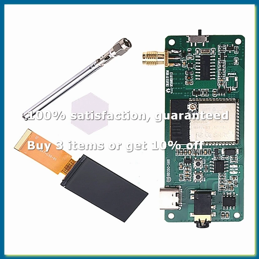 Фото Комплект материнской платы для полночастотного радиоприемника BD3CS-588 SI4732 с ESP32-S3, WiFi+BT5.0, 1,9-дюймовым цветным дисп №1