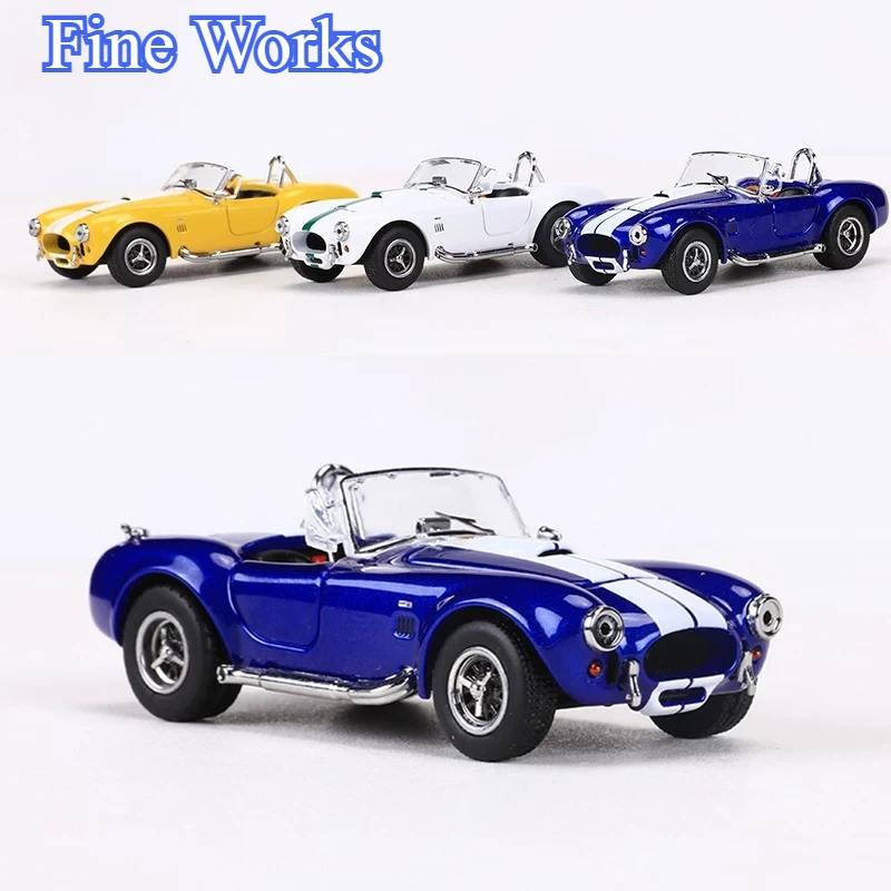 Фото Коллекционная модель автомобиля Fine Works 1:64 Ford Shelby 427 Convertible из сплава - Декоративный предмет для взрослых коллекций - Подарок для мальчика №2