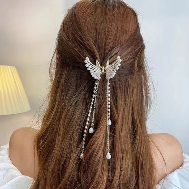 

Hair Clip Pearl Shape Hair Clip Delicate Jaw Clip Non-slip Large Hair Clip Tightly Hold Hair Accessories
