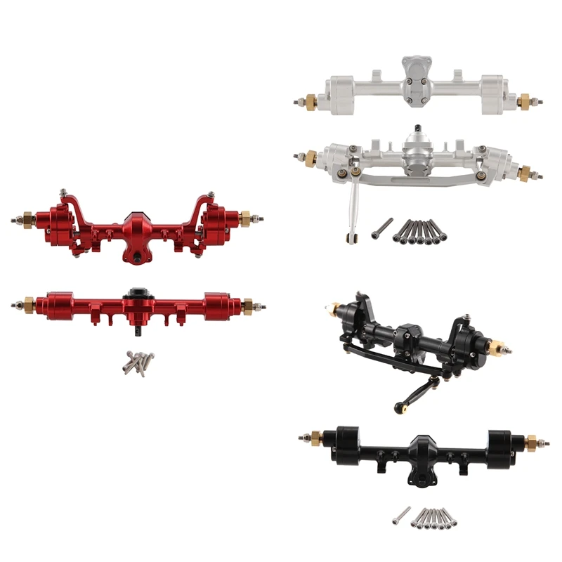 

Metal Front And Rear Portal Axle Set For 1/24 RC Crawler Axial SCX24 Gladiator JLU Bronco C10 Deadbolt Upgrades Parts