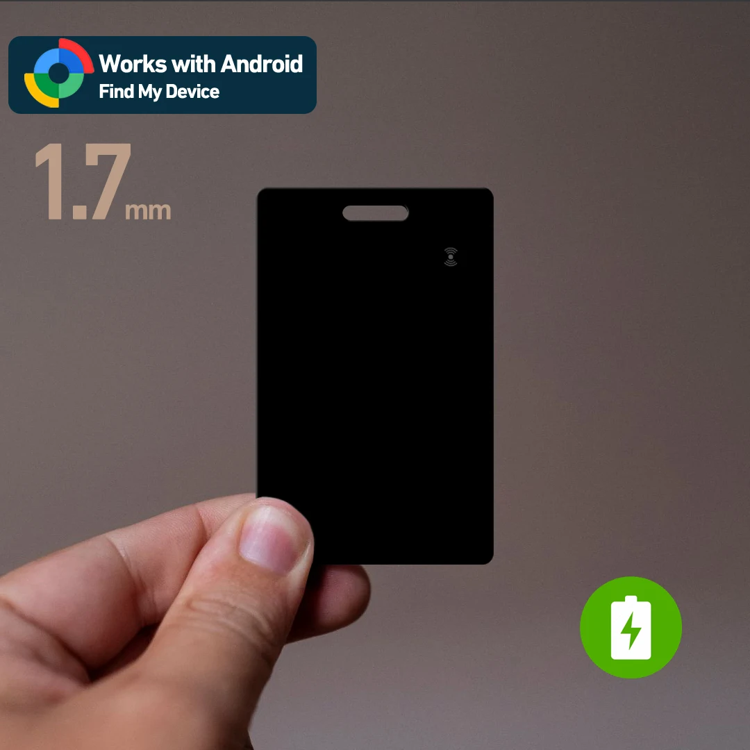 

Android find my трекер устройства Android трекер бирка Google кошелек трекер карта с беспроводной зарядкой тонкий дизайн 1,7 мм