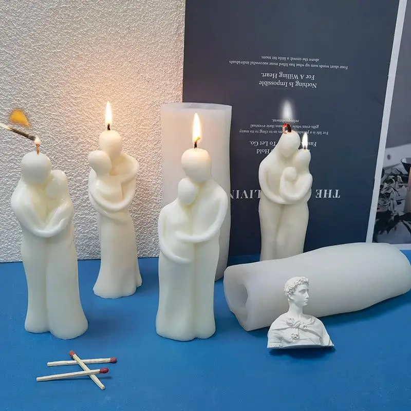 Форма для свечей серия Life силиконовая форма мамы и ребенка художественная