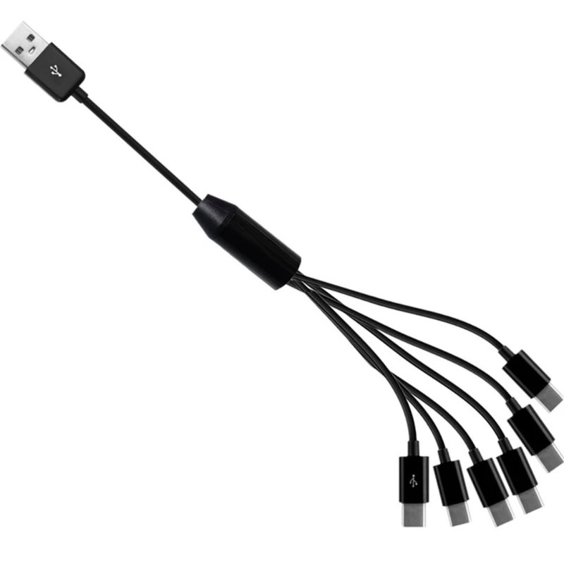Кабель UsbC-UsbA шнур синхронизации USB Type C для быстрой зарядки 6 портов