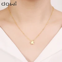 dowi simple star heart stars pendant necklace fashion gold color copper hip hop rock chain geometric jewelry gift 2022 new