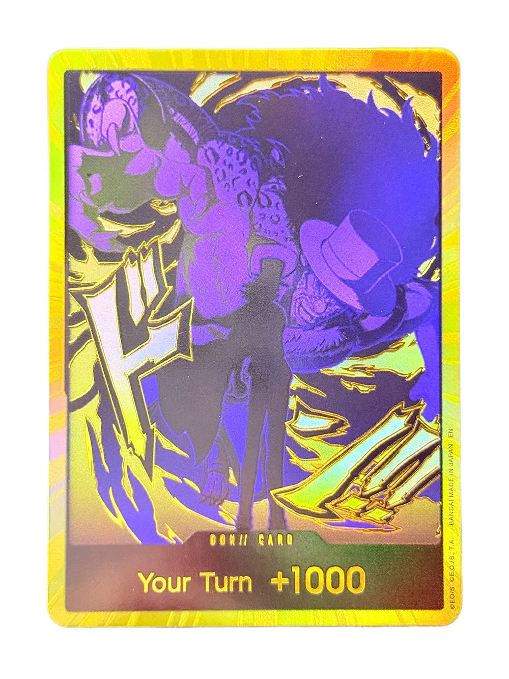 Фото Коллекционная карта One Piece (EN Gold) Proxy Card 2025 Special DON: Портгас, Эйс, Гол, Зоро. Аниме TCG, одиночные карты, игрушки, подарок. №5