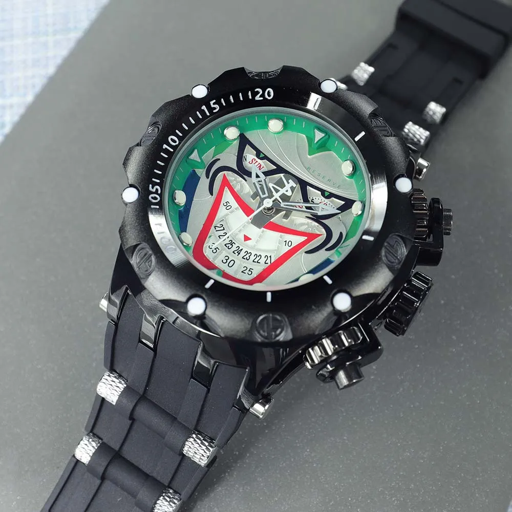 

Мужские кварцевые часы с большим циферблатом, из нержавеющей стали