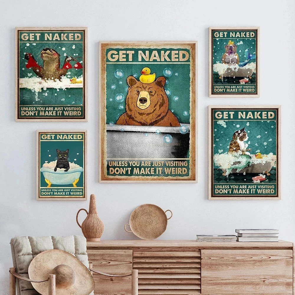 

Wall Art Canvas Paintings Mermaid Cat Otter Pitbull Dog Home Decor Picture Hd Prints Modern Poster For Bedroom Modular No Framed