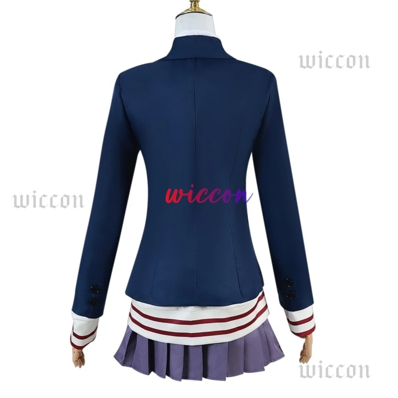 Аниме Dandadan Косплей Aira Shiratori Костюм Jk Школьная форма Маска Платье Пальто Розовый