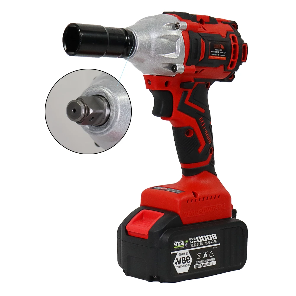 

Высокопроизводительный ударный электрический гайковерт 98 в для перезаряжаемых электроинструментов