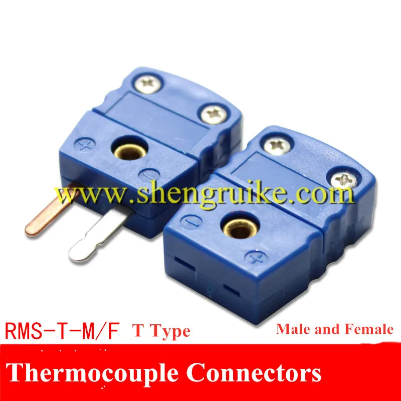 tipo Macho e Fêmea do Pino Liso do Conector do Par Termoelétrico Diminuto de t