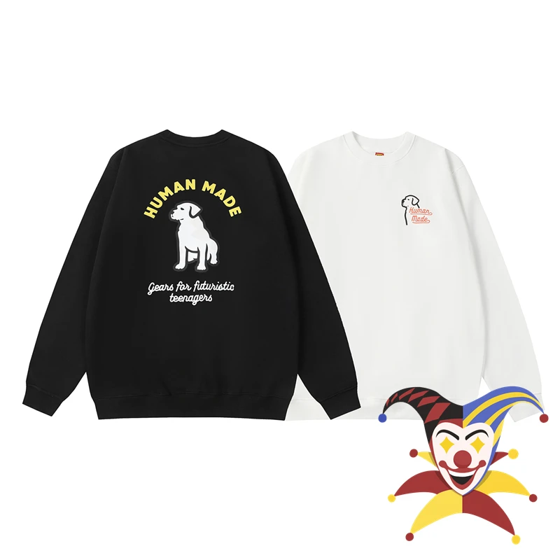

Human Made Sweatshirts Men Women High Quality Crewneck Black Hoodie