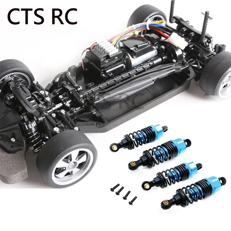 Радиоуправляемая машина 4 шт. Sasis Aloi Aluminium Aksesori Suku Cadang Upgrade Peredam Kejut DIY Cocok Langsung для